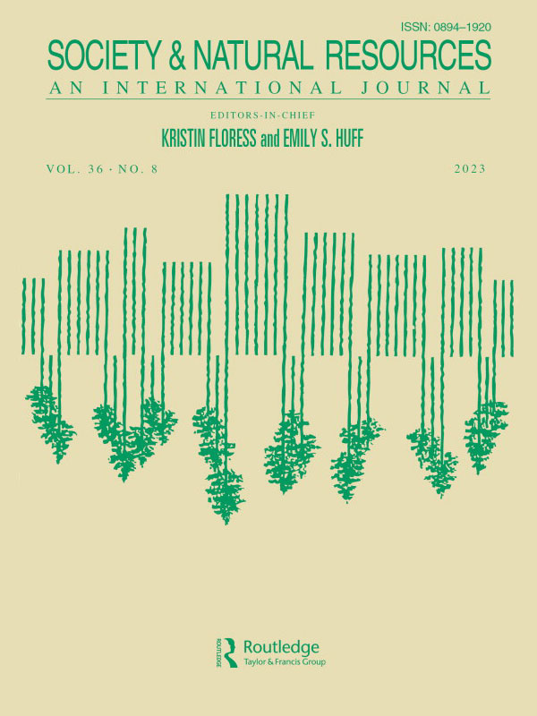 Society & Natural Resources - Volume 36, Issue 8 cover